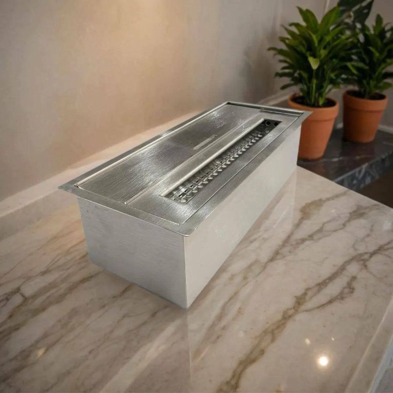 Bruciatore Aquara, 13x30 h9 cm, Argento