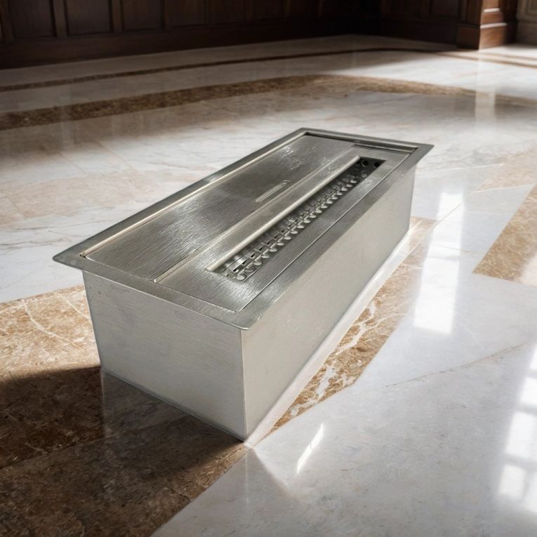 Bruciatore Aquara, 13x30 h9 cm, Argento