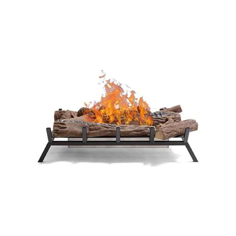 Bruciatore Nero Combustibile Bioetanolo Ecoflame Installazione a Terra, Adatto per Camino - Silentina