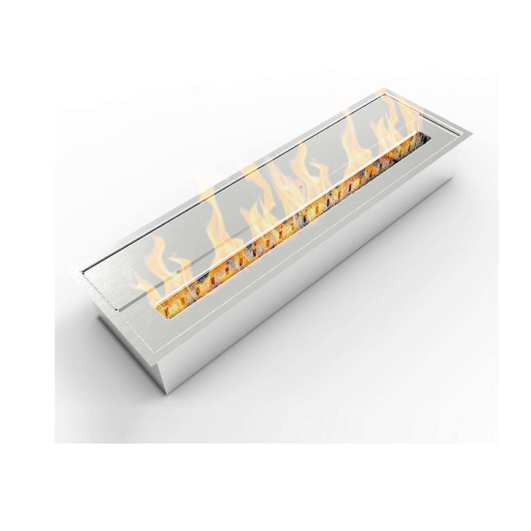 Bruciatore Sardi, 18x61 h10 cm, Argento