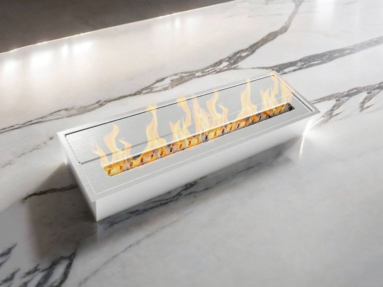 Bruciatore Sardi, 18x61 h10 cm, Argento