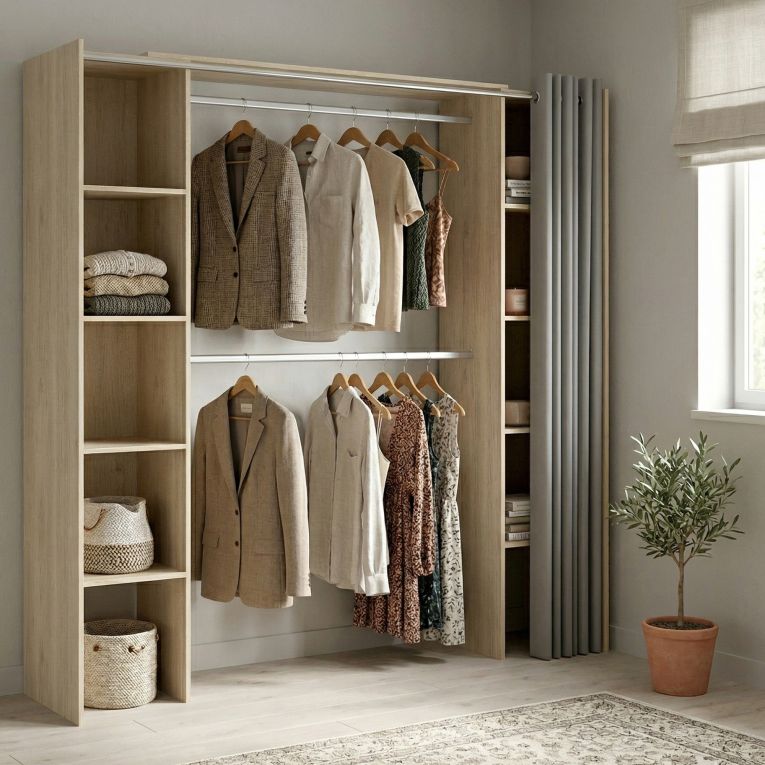 Cabina armadio classica rovere 180x205h cm - Caloy