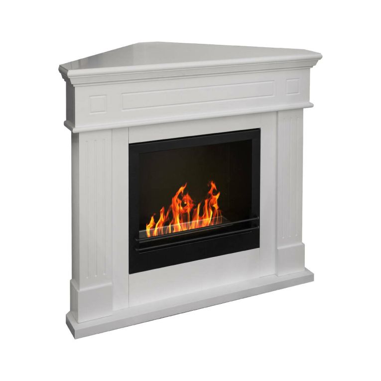 Camino a bioetanolo da pavimento 110x63x102h cm bianco - Irazu