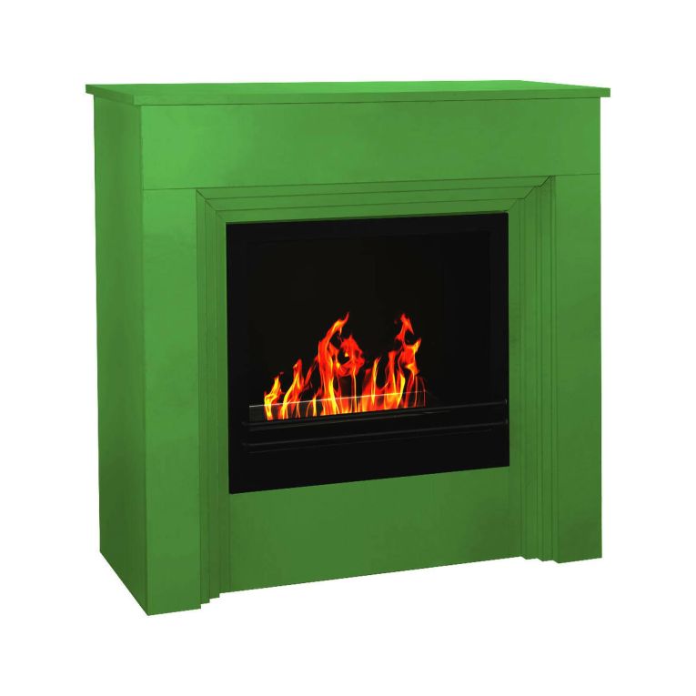 Camino a bioetanolo da pavimento 35x96x96h cm verde - Kinsasa