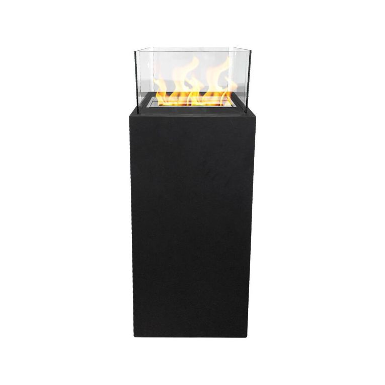 Camino a bioetanolo da pavimento 40x40x116h cm nero - Airasca