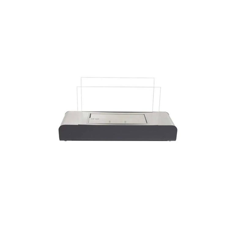 Camino a Bioetanolo Nero Argento Capacità 1.5 lt Potenza (kw) 3 20x60x35h cm, Superficie Riscaldabile 30 - Alpette