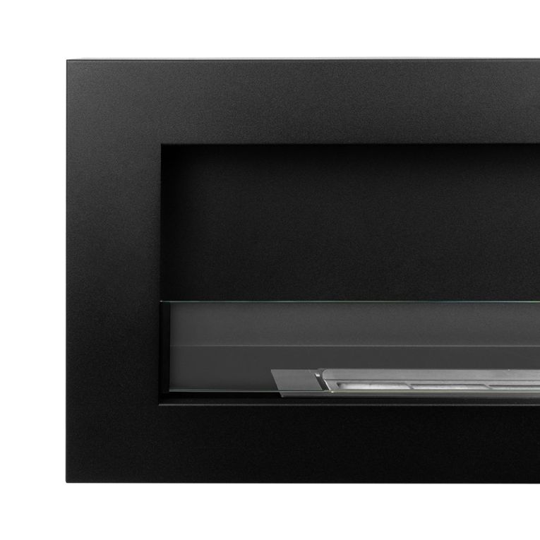 Camino a Bioetanolo Nero Capacità 1.25 lt Superficie Riscaldabile 30 120x15x40h cm, Potenza (kw) 3 - Praiano