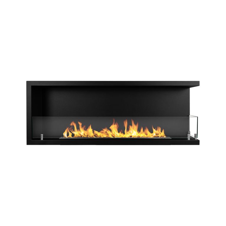 Camino a Bioetanolo Nero Capacità 1.25 lt Superficie Riscaldabile 30 120x22x45h cm, Potenza (kw) 3 - Chisone