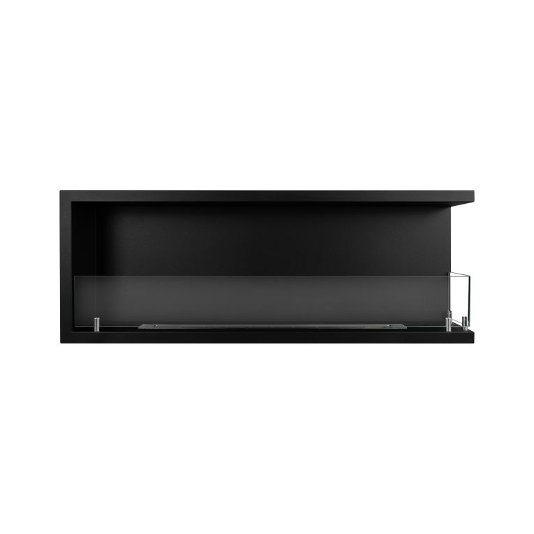 Camino a Bioetanolo Nero Capacità 1.25 lt Superficie Riscaldabile 30 120x22x45h cm, Potenza (kw) 3 - Chisone