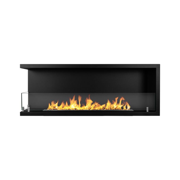 Camino a Bioetanolo Nero Capacità 1.25 lt Superficie Riscaldabile 30 120x22x45h cm, Potenza (kw) 3 - Lonigo