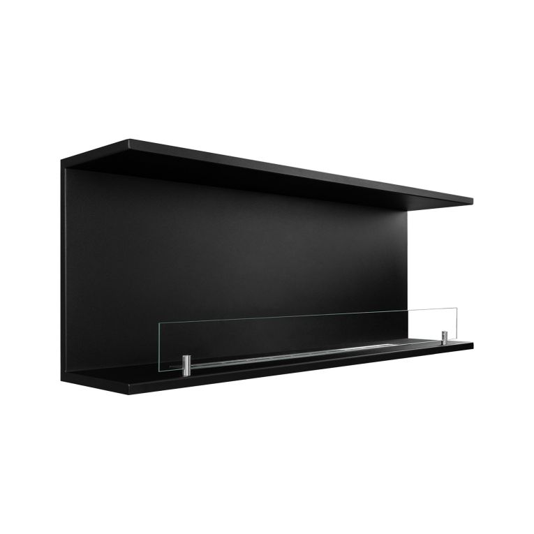 Camino a Bioetanolo Nero Capacità 1.25 lt Superficie Riscaldabile 30 m2 120x24x45h cm, Potenza (kw) 3 - Pertosa