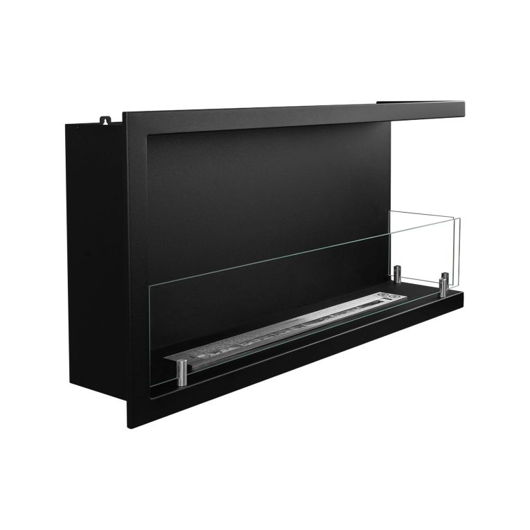 Camino a Bioetanolo Nero Capacità 1.5 lt Superficie Riscaldabile 30 90x22x45h cm, Potenza (kw) 3 - Macomer