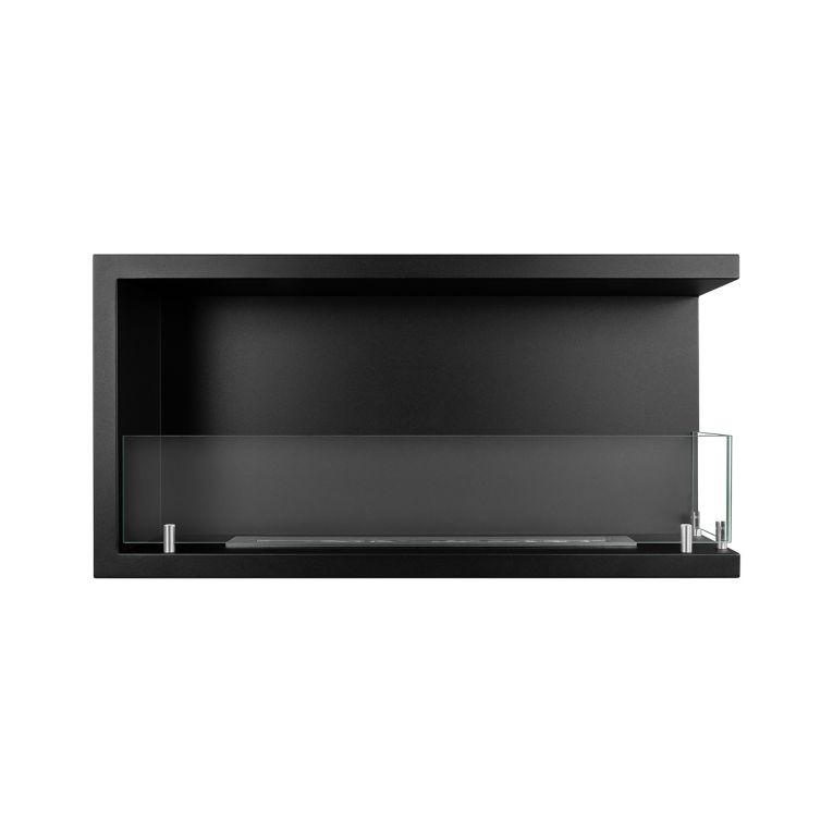 Camino a Bioetanolo Nero Capacità 1.5 lt Superficie Riscaldabile 30 90x22x45h cm, Potenza (kw) 3 - Macomer