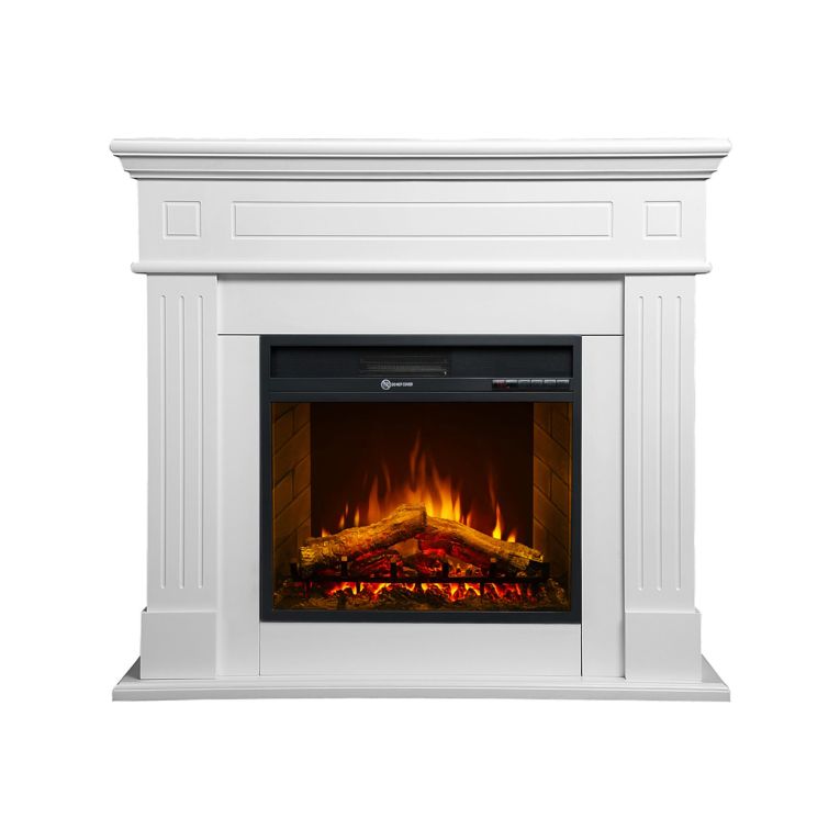 Camino Elettrico Bianco Superficie Riscaldabile 30 Potenza (kw) 0.9-1.8 110x25x95h cm, Indoor - Sola