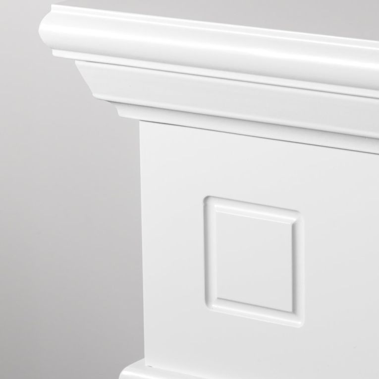 Camino Elettrico Bianco Superficie Riscaldabile 30 Potenza (kw) 0.9-1.8 110x25x95h cm, Indoor - Sola