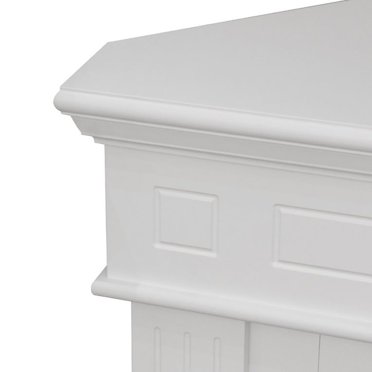 Camino Elettrico Bianco Superficie Riscaldabile 30 Potenza (kw) 0.9-1.8 110x63x102h cm, Indoor - Treviolo
