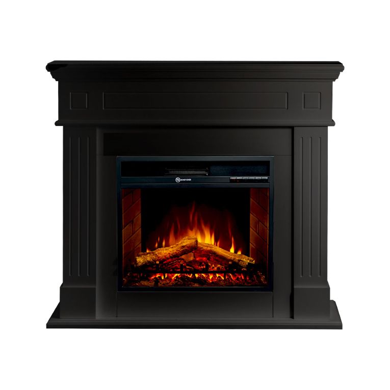 Camino Elettrico Nero Superficie Riscaldabile 30 Potenza (kw) 0.9-1.8 110x36x100h cm, Indoor - Cogliate