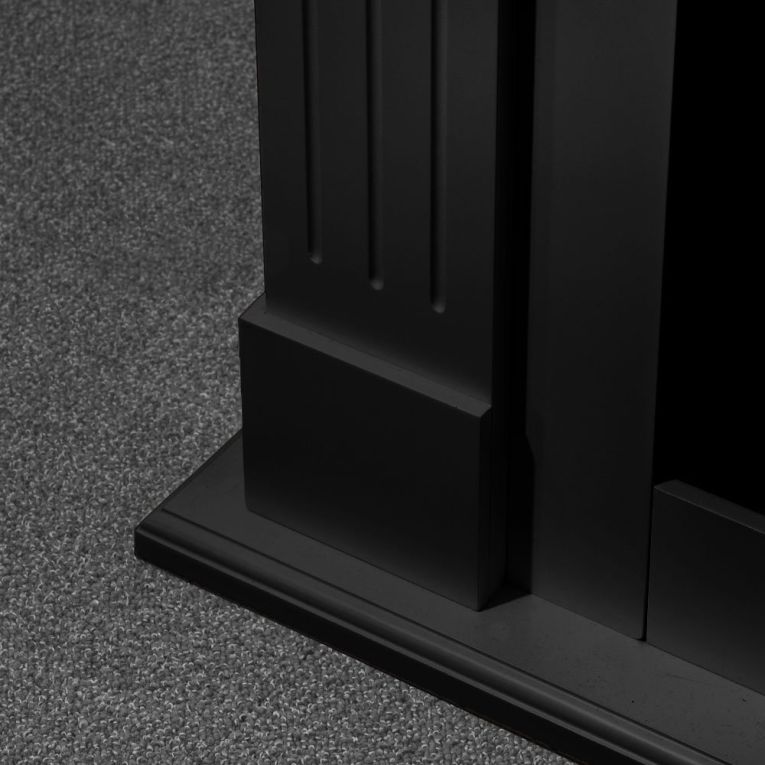 Camino Elettrico Nero Superficie Riscaldabile 30 Potenza (kw) 0.9-1.8 110x36x100h cm, Indoor - Cogliate