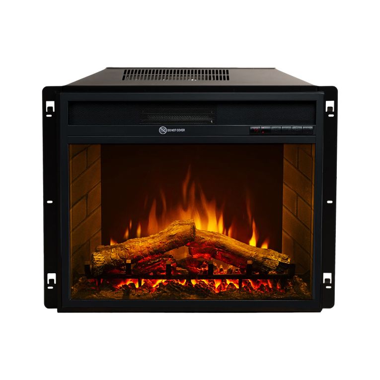 Camino Elettrico Nero Superficie Riscaldabile 30 Potenza (kw) 0.9-1.8 58x17x52h cm, Indoor - Gavardo