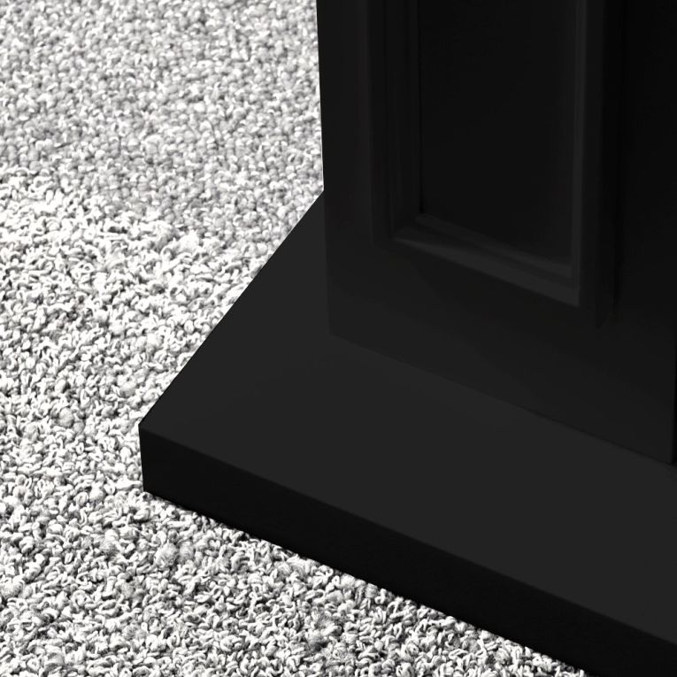 Camino Elettrico Nero Superficie Riscaldabile 30 Potenza (kw) 0.9-1.8 89x28x90h cm, Indoor - Prevalle