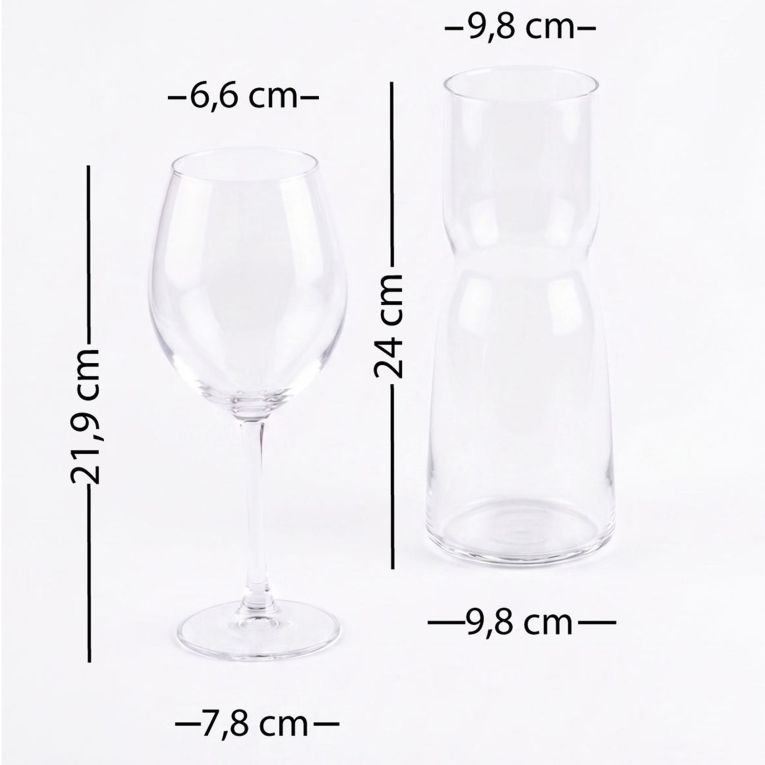 Caraffa Trasparente 1000 ml, - Netatoga
