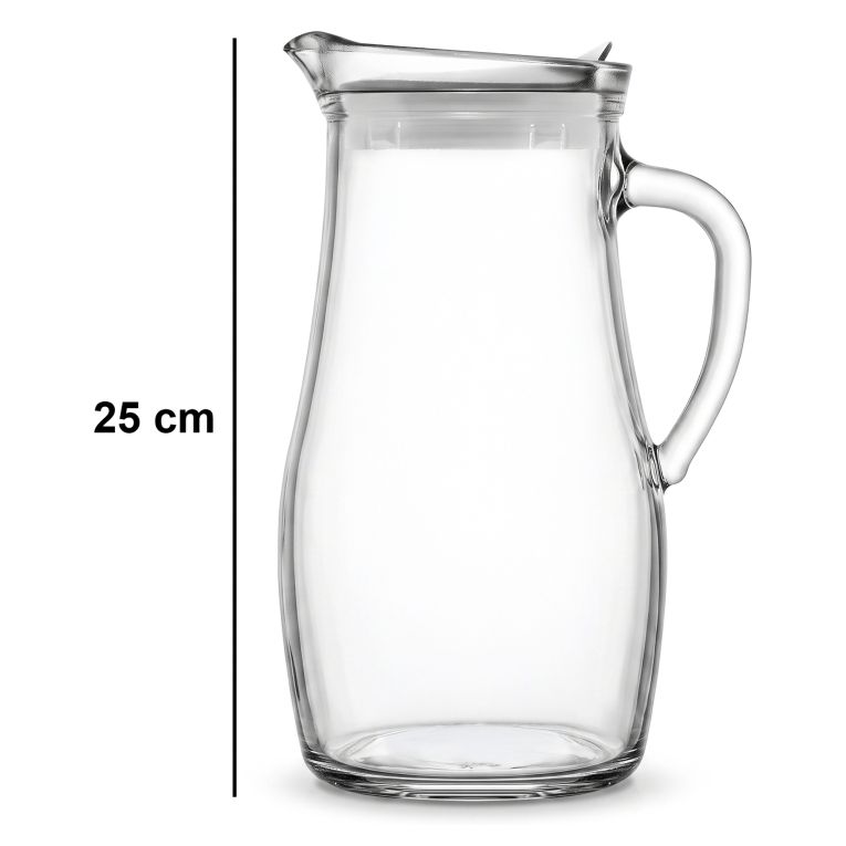 Caraffa Trasparente 1800 ml Adatto per Lavastoviglie, - Radaraha