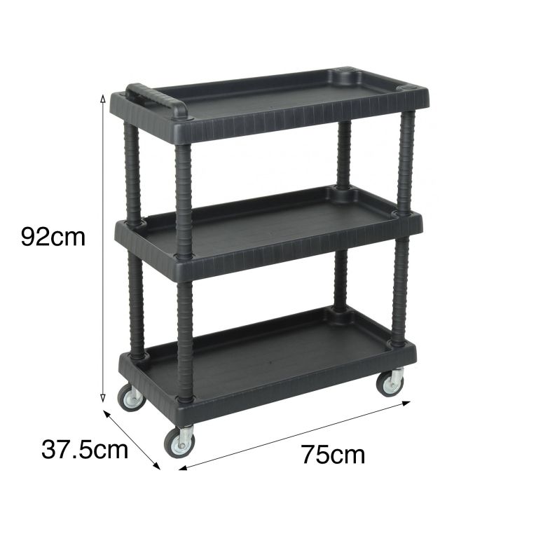 Carrello Vinci, 75x38h92 cm, Antracite