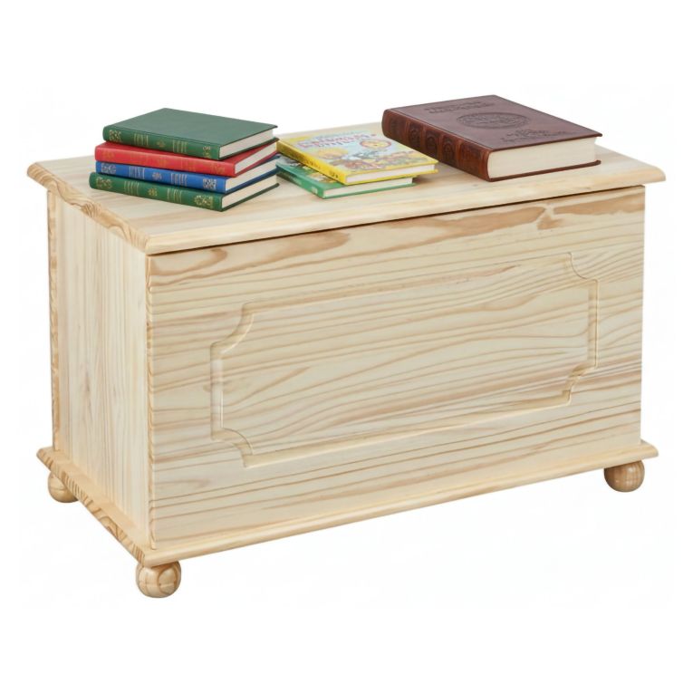 Cassapanca Marrone Naturale 89x53x47h cm - Tires