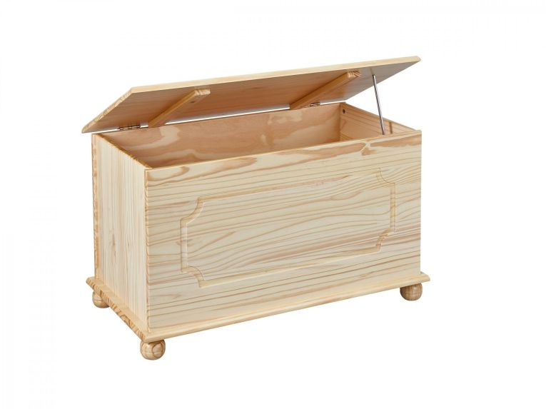 Cassapanca Marrone Naturale 89x53x47h cm - Tires