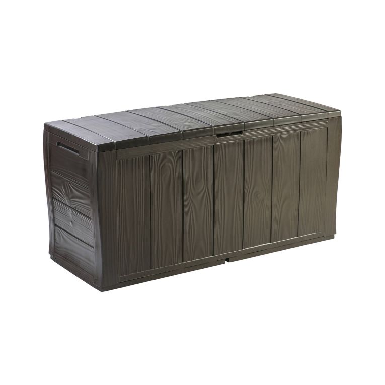 Cassapanca outdoor Airdrie, 117x45 h58 cm, Marrone