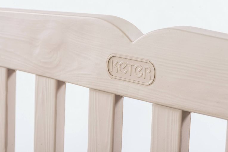 Cassapanca outdoor Cuglieri, Baule da giardino, Contenitore da esterno, Panchina contenitore da esterno, 140x60 h84 cm, Beige e Marrone