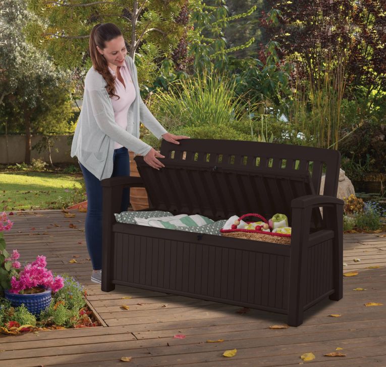 Cassapanca outdoor Goderich, 133x61 h89 cm, Antracite