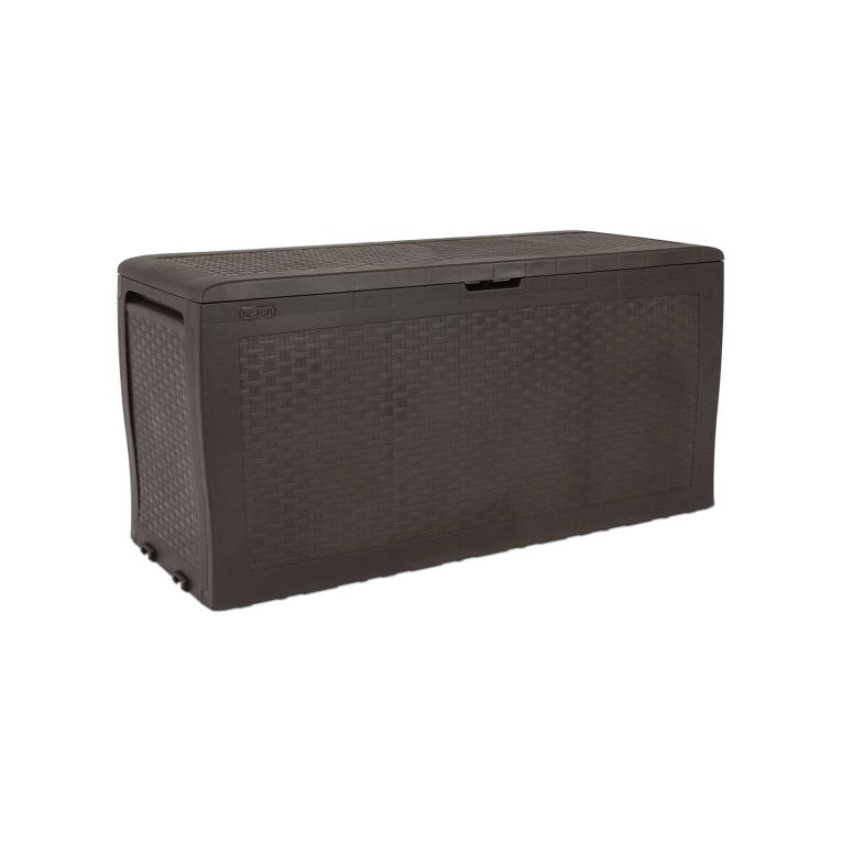 Cassapanca outdoor piccola 116x44x57h cm marrone - Kingston