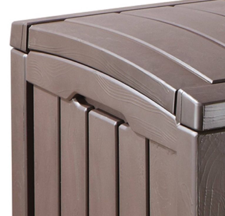 Cassapanca outdoor resistente 128x65x61h cm marrone - Sorel