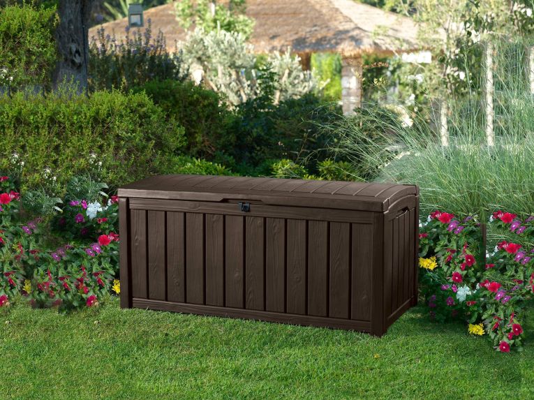 Cassapanca outdoor resistente 128x65x61h cm marrone - Sorel