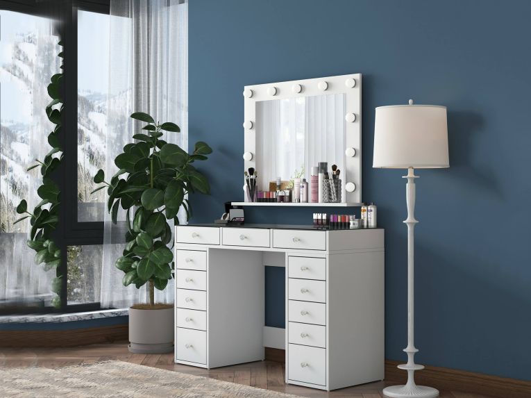 Cassettiera 13 cassetti bianca 120x79h cm - Labico