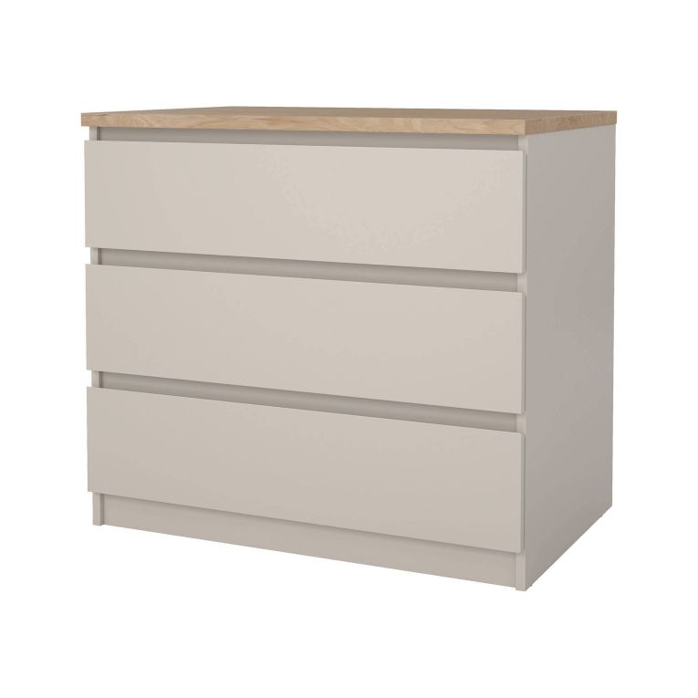 Cassettiera 3 cassetti beige 77x70h cm - Vistara