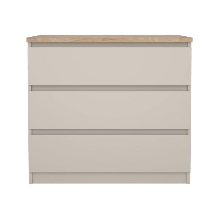 Cassettiera 3 cassetti beige 77x70h cm - Vistara