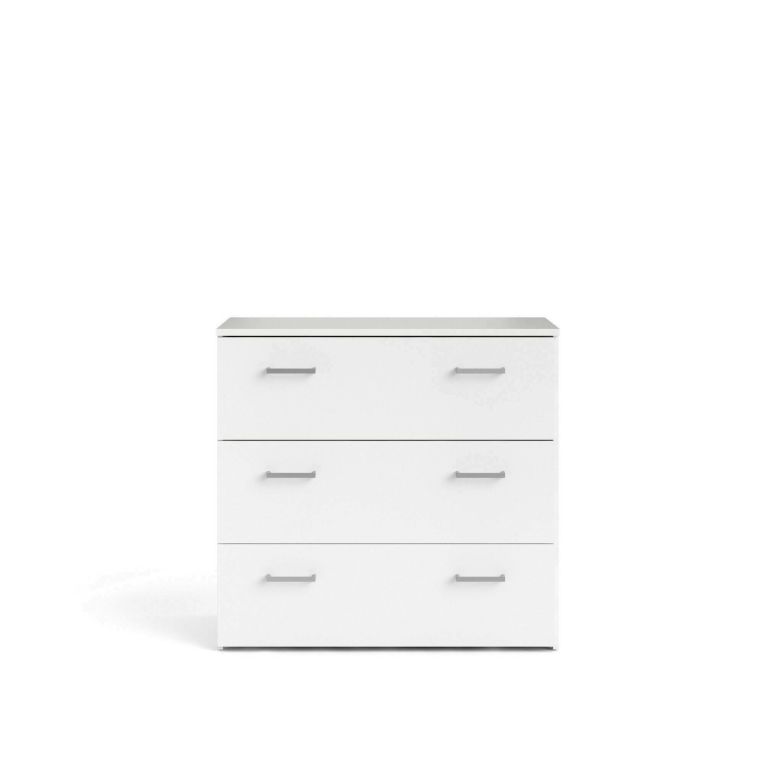 Cassettiera 3 cassetti bianca 74x69h cm - Adal