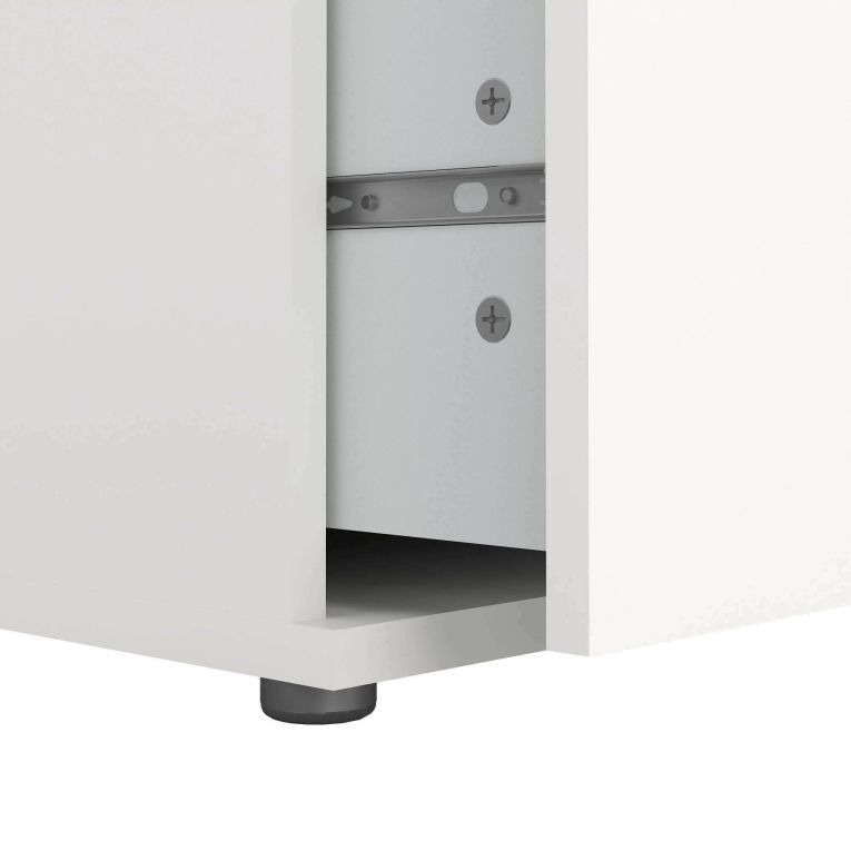 Cassettiera 3 cassetti bianca 76x83h cm - Aski