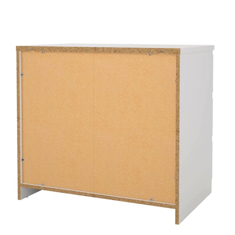 Cassettiera 3 cassetti bianca 77x70h cm - Artic