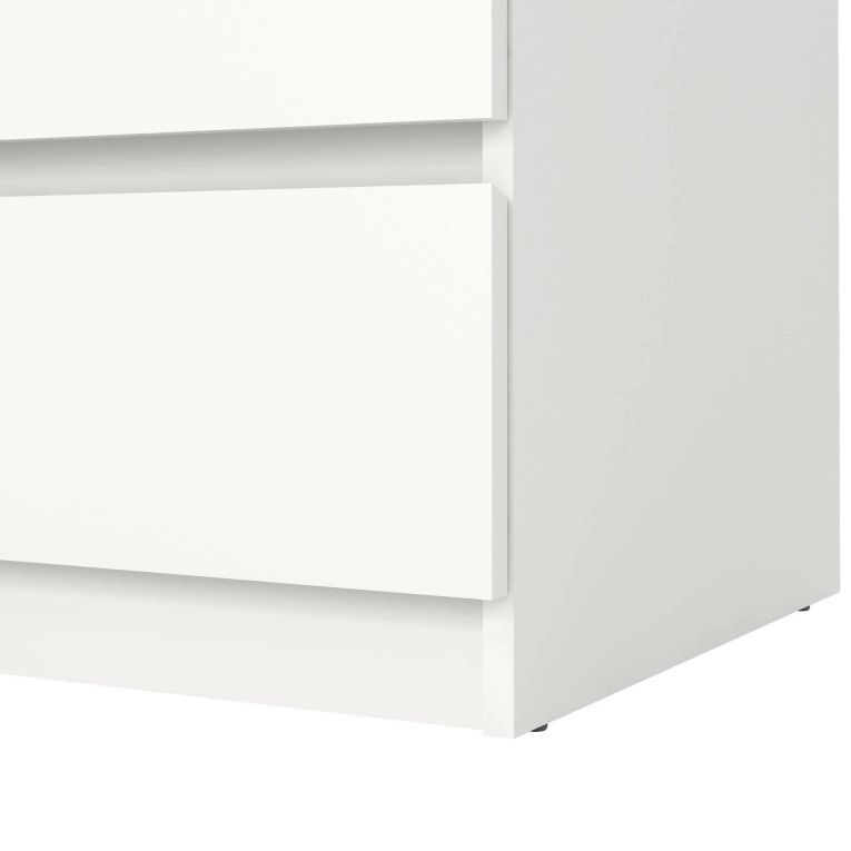 Cassettiera 3 cassetti bianca 77x70h cm - Artic