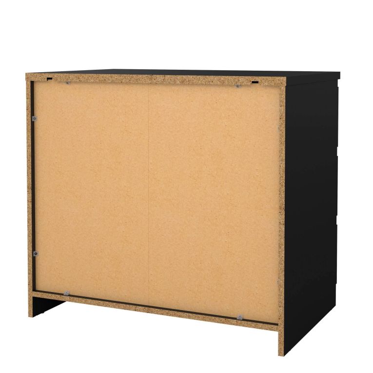 Cassettiera 3 cassetti nera 77x70h cm - Artic