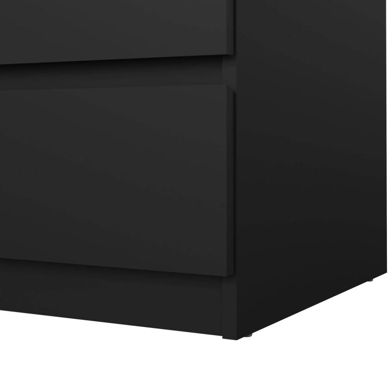 Cassettiera 3 cassetti nera 77x70h cm - Artic