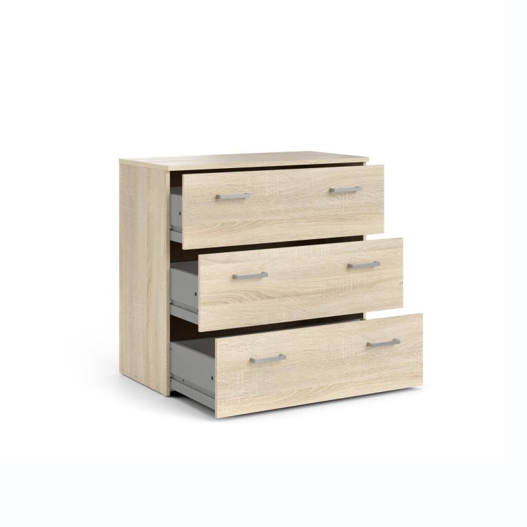 Cassettiera 3 cassetti quercia 74x69h cm - Adal