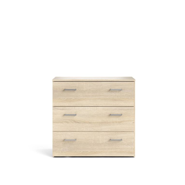 Cassettiera 3 cassetti quercia 74x69h cm - Adal
