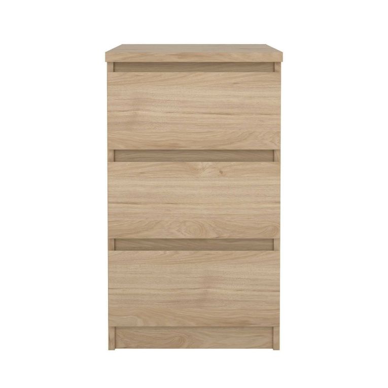 Cassettiera 3 cassetti rovere 50x70h cm - Accudino