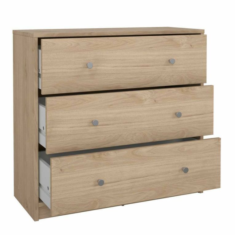 Cassettiera 3 cassetti rovere 72x68h cm - Alert