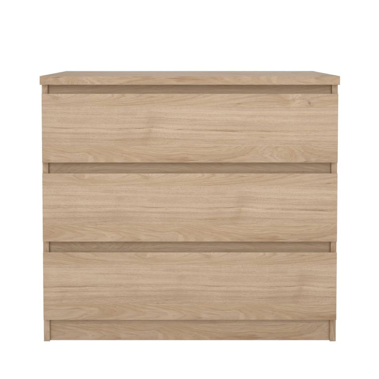 Cassettiera 3 cassetti rovere 77x68h cm - Kajiki