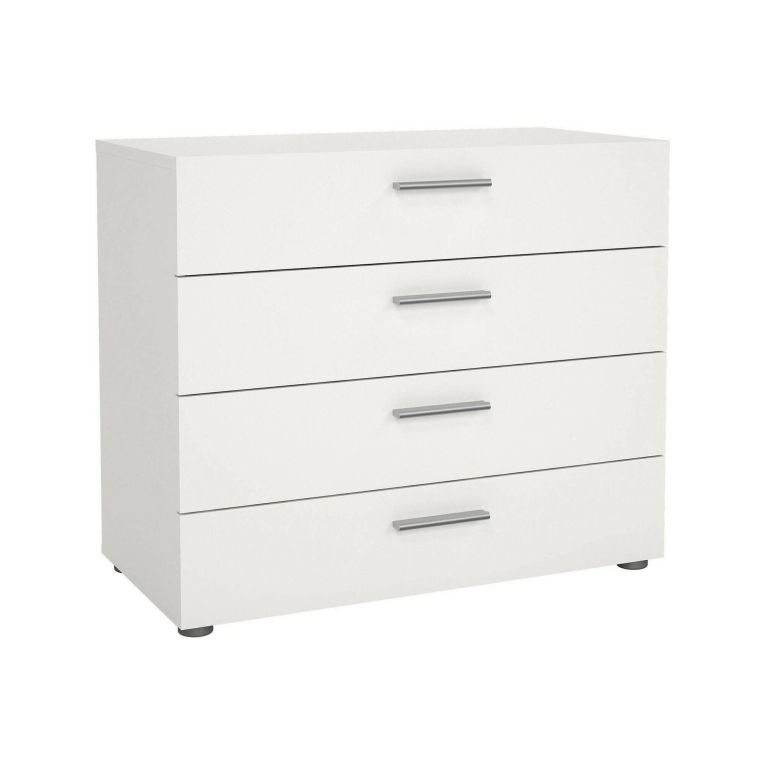 Cassettiera 4 cassetti bianca 80x68h cm - Arwen